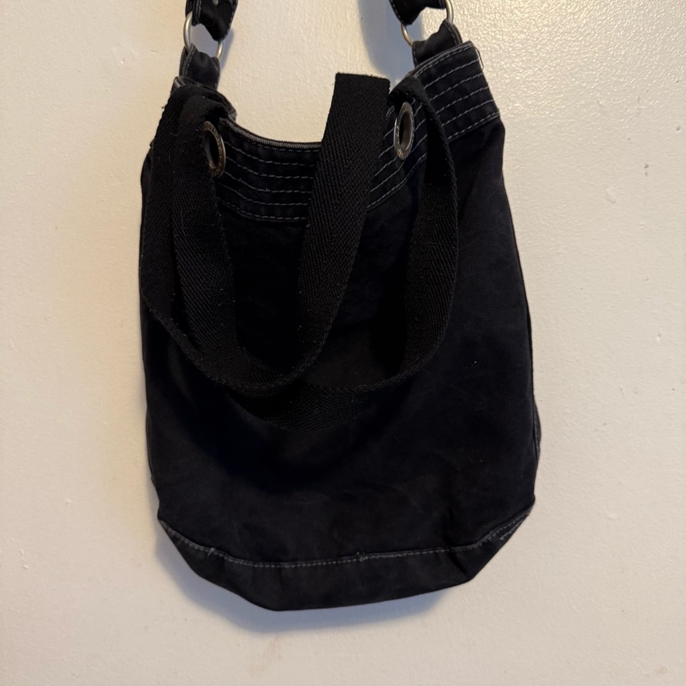 Aeropostale Black Shoulder Bag with Adjustable Strap Hand Bag - Picture 6 of 11